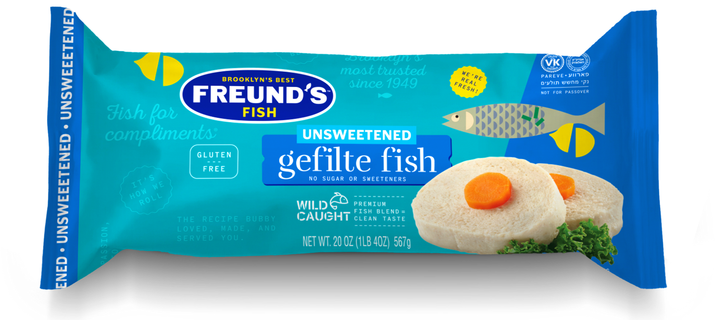 No Sweetener Gefilte Roll (Salt & Pepper)
