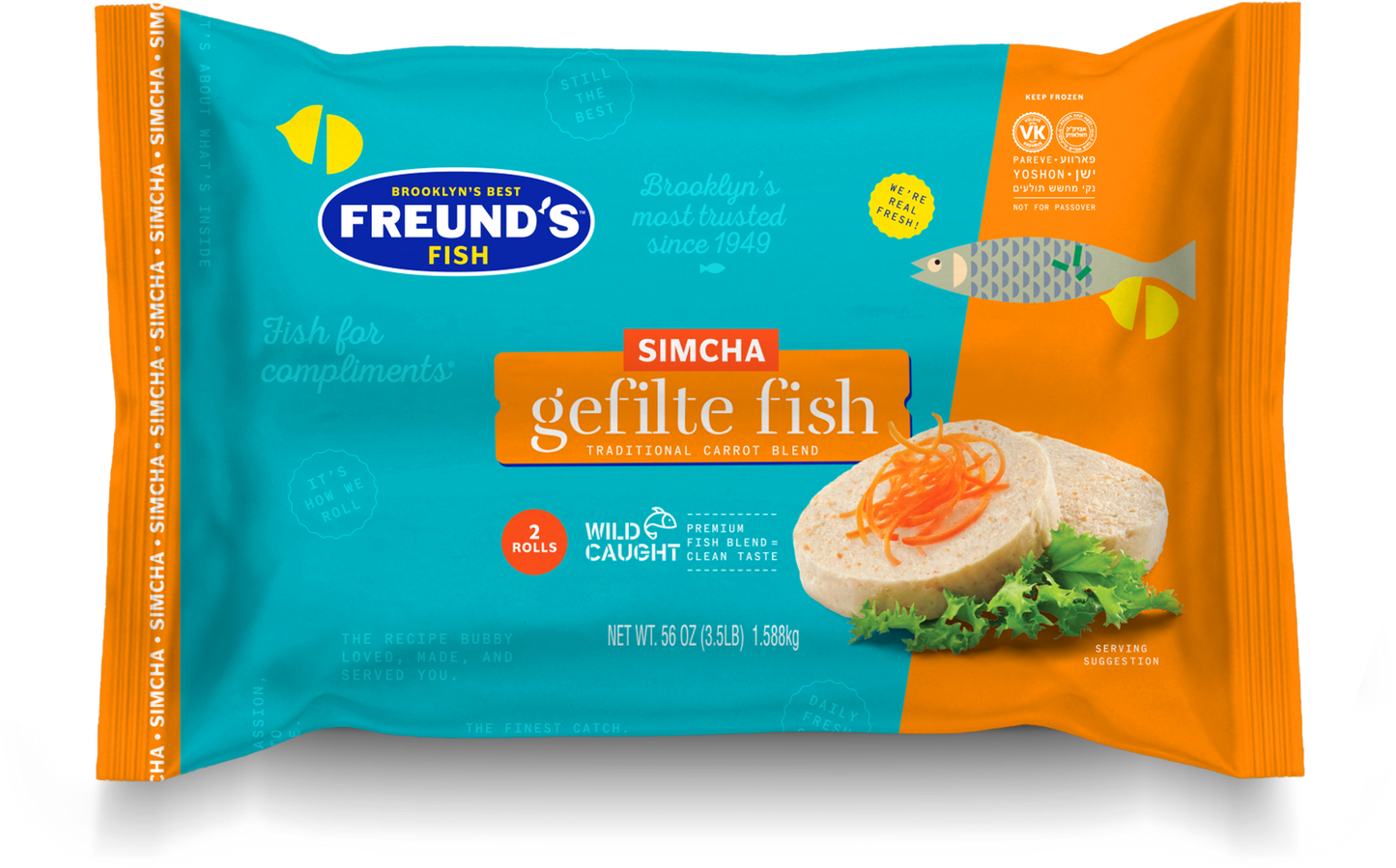 Carrot Gefilte Roll / Simcha Roll