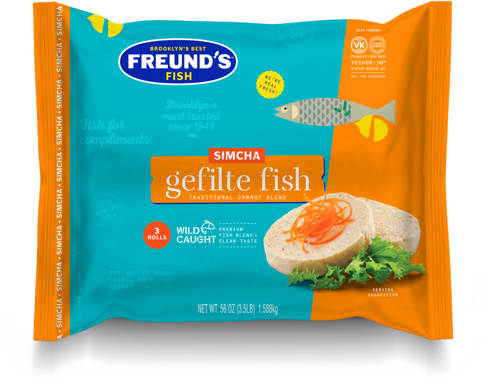Carrot Gefilte Roll / Simcha Roll